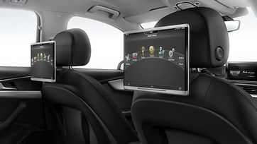 Два планшети Audi з розважальною системою